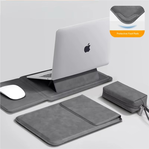 Laptop case sleeve with stand - with,
