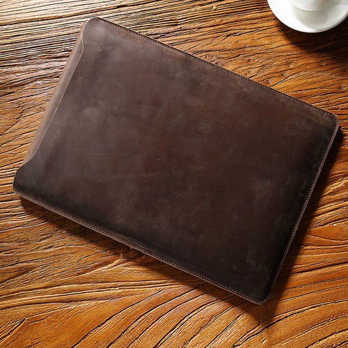 Retro genuine leather laptop - retro,